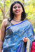 Sharanya Benaras Blue Art Silk Saree - Seven Sarees - Saree - Seven Sarees