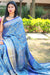 Sharanya Benaras Blue Art Silk Saree - Seven Sarees - Saree - Seven Sarees