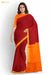 Shivranjini Madurai Red Pure Cotton Sungudi Saree - Seven Sarees - Saree - Seven Sarees