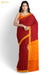 Shivranjini Madurai Red Pure Cotton Sungudi Saree - Seven Sarees - Saree - Seven Sarees