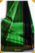 Shobha Mangalagiri Handloom Black/Green Pure Silk-Cotton Saree - Seven Sarees - Saree - Seven Sarees