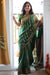 Sowmini Benares Green Pure Silk Saree | Silk Mark Certified - Seven Sarees - Saree - Seven Sarees