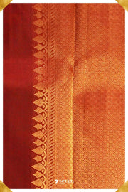 Sri Handloom Kanchipuram Pattu 100% Pure Silk Brown Saree | Silk Mark Certified - Seven Sarees - Seven Sarees