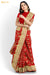 Stunning Shankari Benares Red Artificial Silk Saree - Seven Sarees - Saree - Seven Sarees