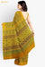 Sukoon Kutch Yellow Pure Ajrakh Cotton Saree - Seven Sarees - Saree - Seven Sarees