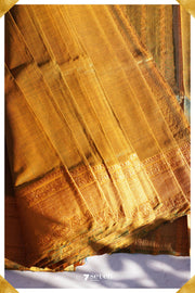 Suma Mangalagiri Handloom Green/Gold Pure Silk-Cotton Saree - Seven Sarees - Saree - Seven Sarees