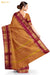 Vaani Madurai Brown Pure Cotton Saree - Seven Sarees - Saree - Seven Sarees