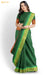 Vadavanam Madurai Green Pure Cotton Saree - Seven Sarees - Saree - Seven Sarees