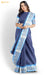 Virundhu Madurai Blue Pure Cotton Saree - Seven Sarees - Saree - Seven Sarees